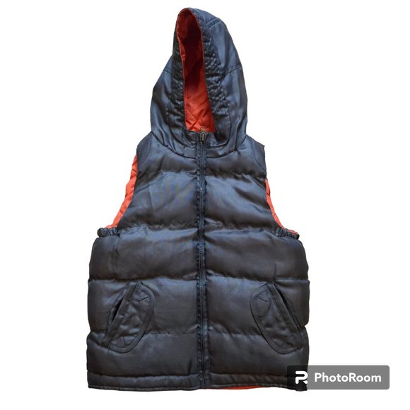 Joe Fresh grey puffer vest with hood - size 4/5T - Picture 1 of 5